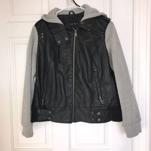 Last Kiss leather/sweater jacket